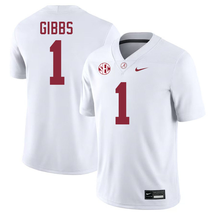 Jahmyr Gibbs Alabama Jersey,University Of Alabama Crimson Tide Football Jersey,Uniforms-White